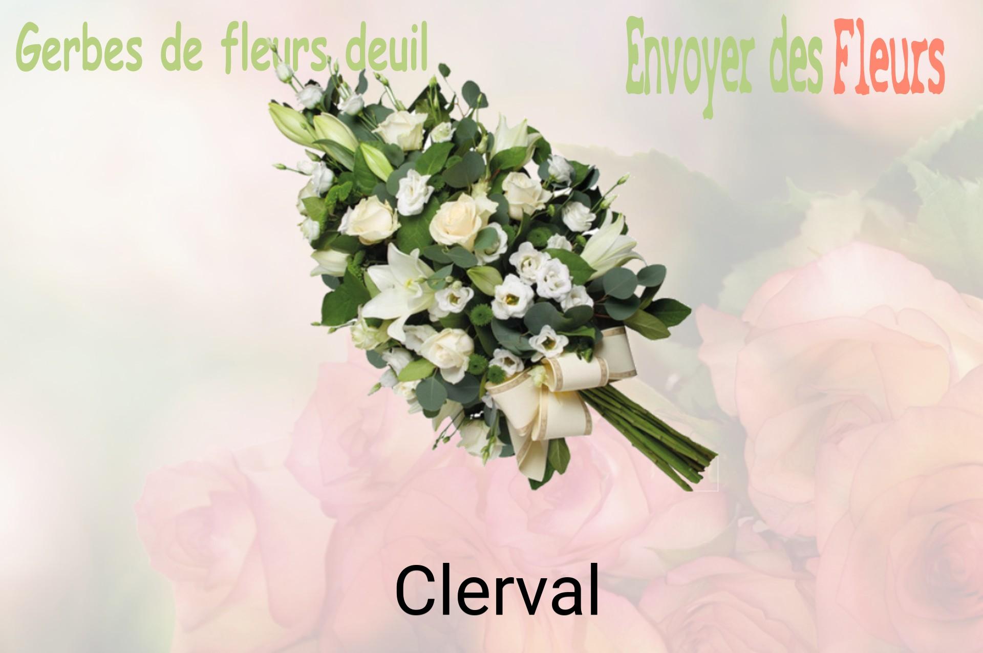 Gerbe de fleurs de deuil livrée à Clerval